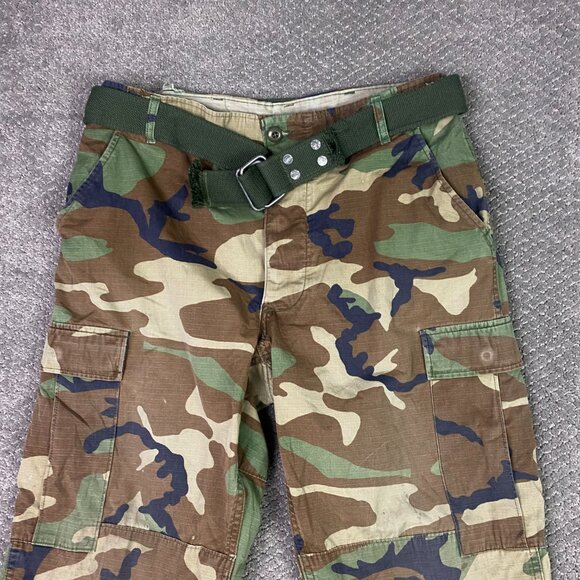 Trousers Hot Weather Woodland Camo Pattern Combat Mens Medium Long Military Pant - Picture 2 of 16